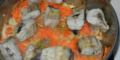 минтай на подушке