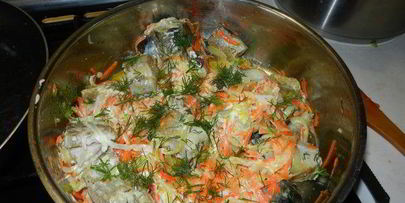 минтай на подушке