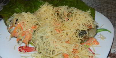 минтай на подушке