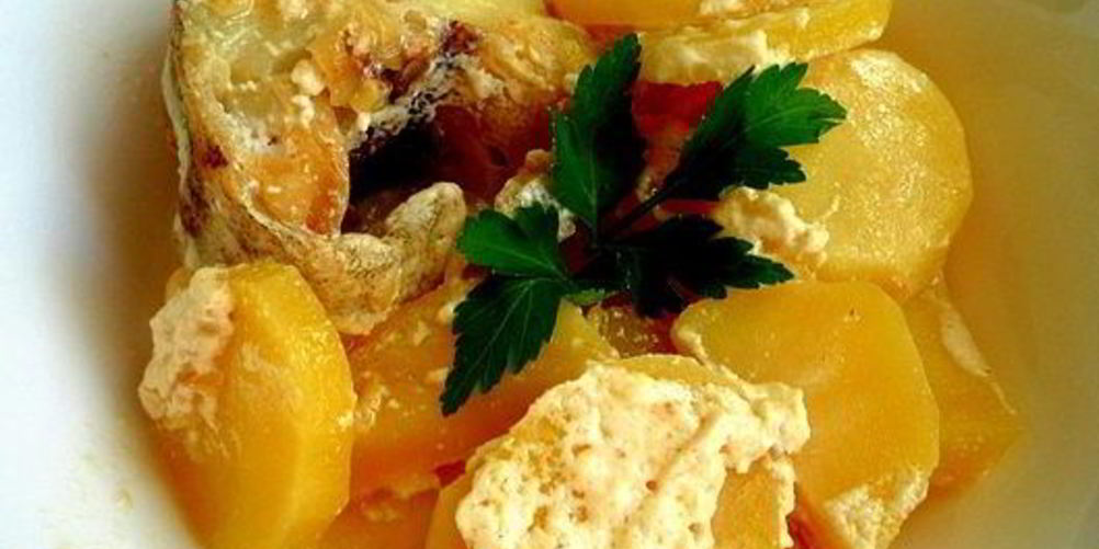 Рецепт минтай в духовке с картофелем