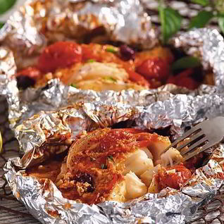 Налим в духовке в фольге