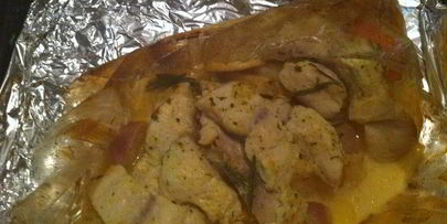 рыба на парах вина