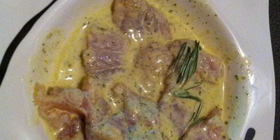 рыба на парах вина