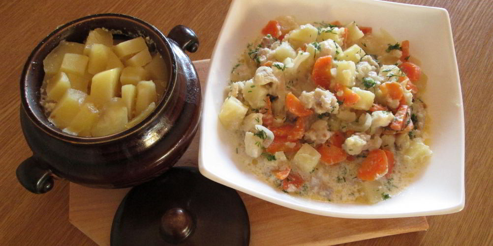 Рецепт рыба с картошкой в горшочке