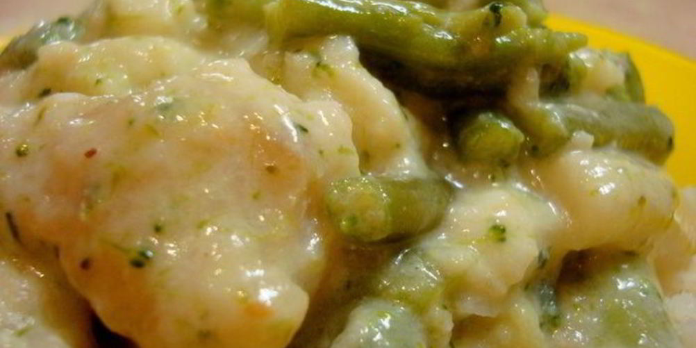 Рецепт рыбы с овощами в сливочнома соусе