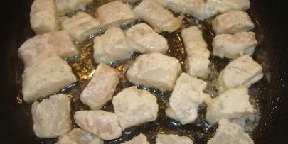 рыба с овощами в сливочном соусе