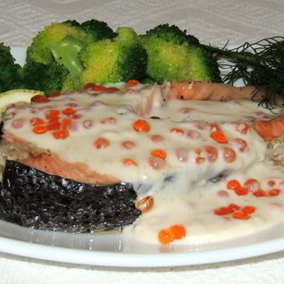 Рыба, тушеная в сливках