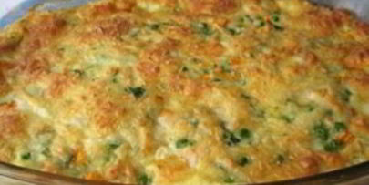 рыба в омлете с овощами в духовке