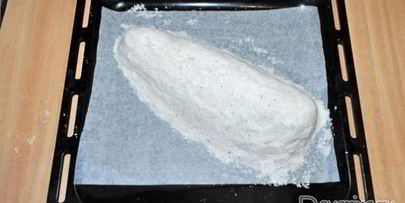 рыба, запеченная в соли