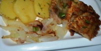 рыба, жаренная по-русски