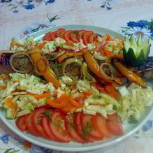 Рецепт Щука фаршированная картофелем, чесноком и укропом