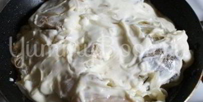 щука под майонезом