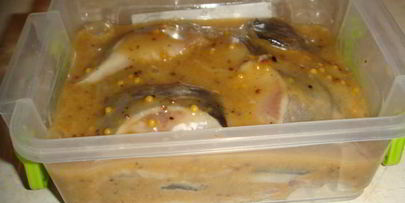 сельдь в горчичном маринаде