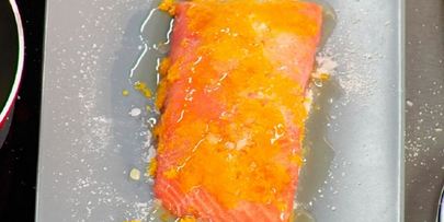 семга в лодочке из сельдерея