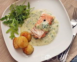 Семга в сливках