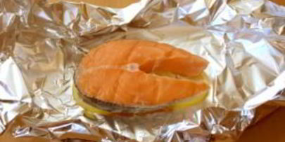 семга, запеченная с фенхелем и лимоном