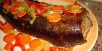 сом в духовке