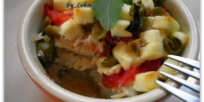 судак по-средиземноморски