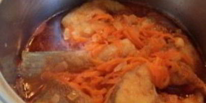 судак тушеный