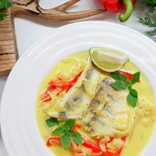 Рецепт Судак в кокосовом молоке с шафраном