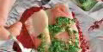 судак в свекольном полене