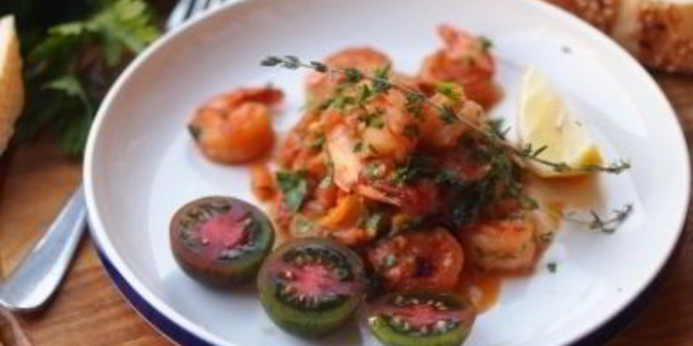 Рецепт тигровые креветки на сковороде