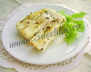 Треска под творожно-сливочным соусом