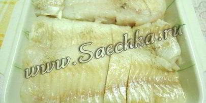 треска под творожно-сливочным соусом