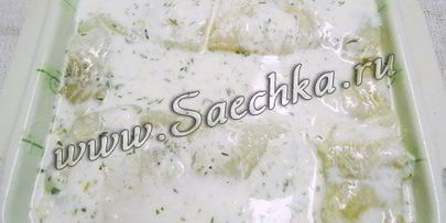 треска под творожно-сливочным соусом