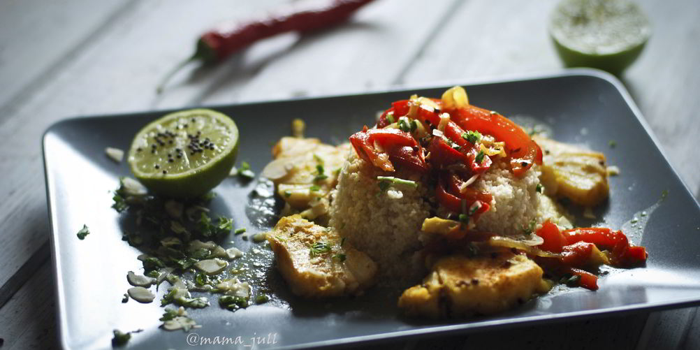 Рецепт треска с кускусом по-мароккански