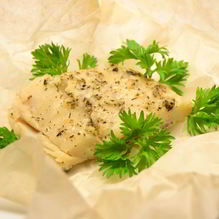 Рецепт Треска запеченная в пергаменте с эстрагоном