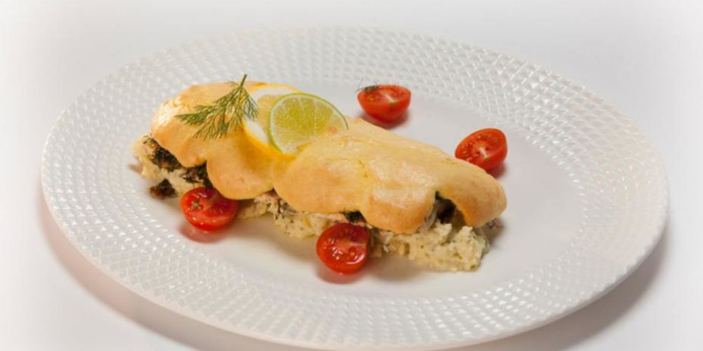 Рецепт запеченная осетрина с укропом и черным перцем