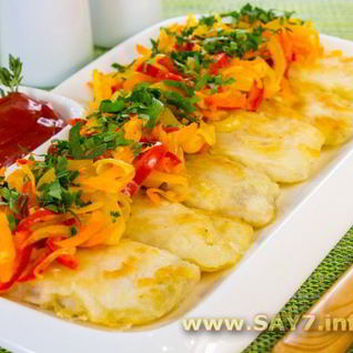 Жареная рыба с овощами