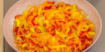 жареная рыба с овощами