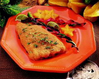 Жареная рыба с тимьяном и лаймом