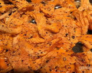 Жареные лисички