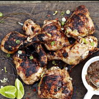 Быстрый куриный шашлык, маринованный в ромовой заправке