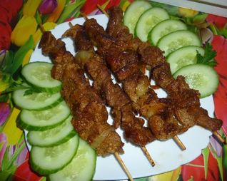 Быстрый шашлычок на сковороде