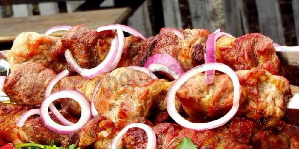 Рецепт грузинский шашлык без маринада из свинины