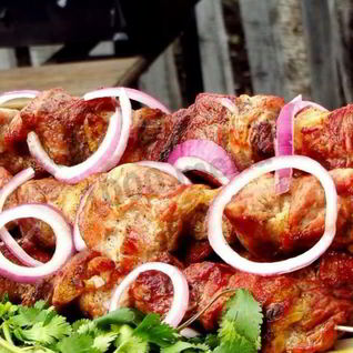 Грузинский шашлык без маринада из свинины