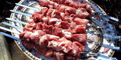 грузинский шашлык без маринада из свинины