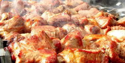 грузинский шашлык без маринада из свинины