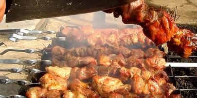 грузинский шашлык без маринада из свинины