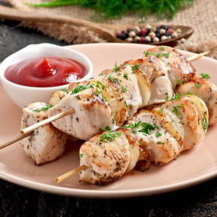 Куриный шашлык на пиве