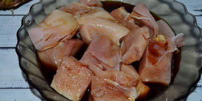 куриный шашлык с ананасом