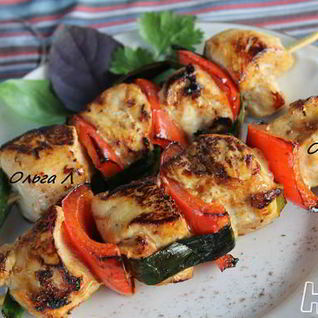 Куриные шашлычки на сковороде