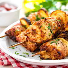 Рецепт Куриные шашлычки в соусе якитори на шпажках