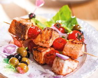 Праздничный шашлык из семги