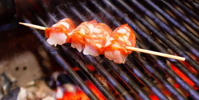 шашлычки из куриного филе с чоризо