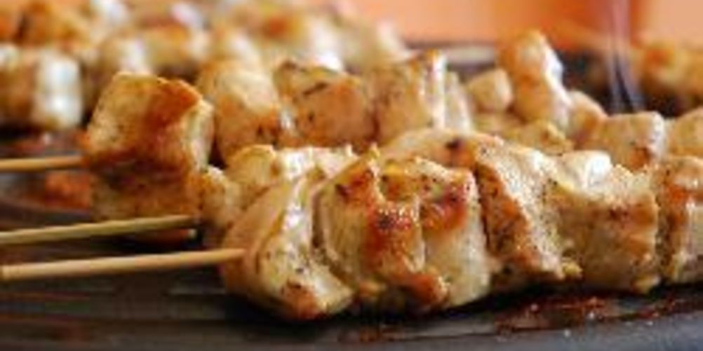 Рецепт шашлычки из курицы с ананасами